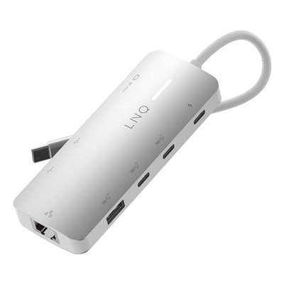 LINQ byELEMENTS 8in1 Pro USB-C 10Gbps Multiport Hub with 4K