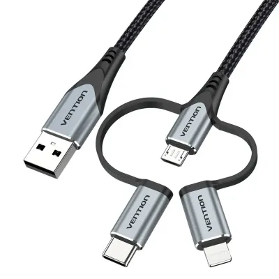 Cable USB Tipo-C Vention CQJHF/ USB Macho/ USB Tipo-C Macho -