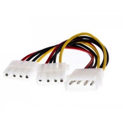 Cable Duplicador Molex 3GO CMOLEXY/ Molex Macho - 2 x Molex