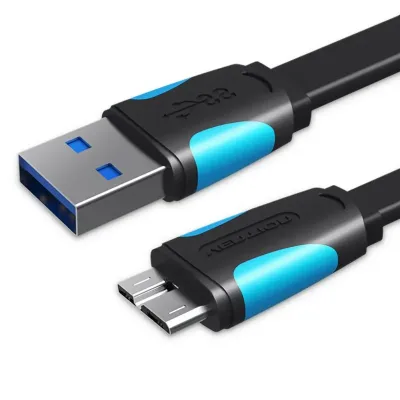 Cable USB 3.0 Vention VAS-A12-B025/ MicroUSB Macho - USB Macho/
