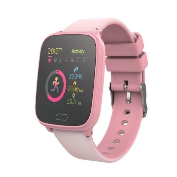 Forever IGO JW-100 Smartwatch con Notificaciones/ Frecuencia Cardíaca/ Rosa