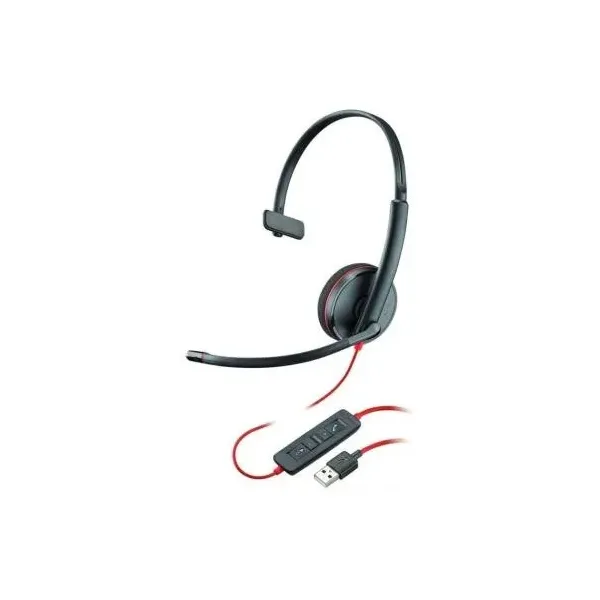 Auriculares Plantronics Blackwire C3210/ con Micrófono/ USB/ Negros