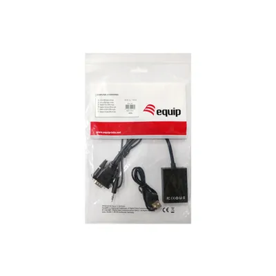 Adaptador Vga Macho A Hdmi Hembra Con Audio Jack 3.5" Equip