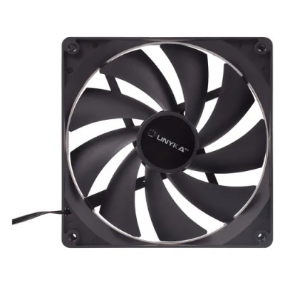 Ventilador Interno Unyka 140mm Color Negro 9 Aspas