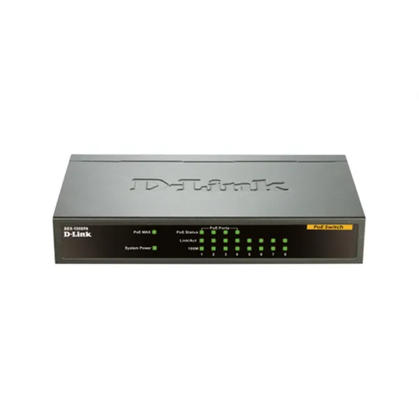 Switch No Gestionable D-link Des-1008pa 8p Ethernet Con 4p Poe (52w) Sobremesa No Rack