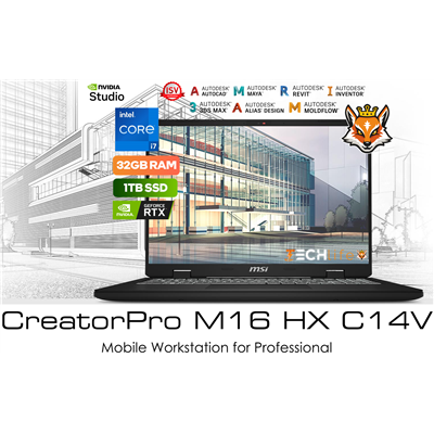 MSI CreatorPro M16 HX C14VJG-211ES Workstation - i7-14700HX