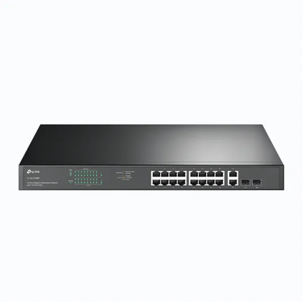 Switch Semigestionable Tp-link Sg1218mp 16p Giga Poe/poe+ +2p Giga No Poe Alimentacion Poe 192w Rack 19" 1u