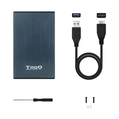 Caja Externa para Disco Duro de 2.5' TooQ TQE-2527PB/ USB 3.1