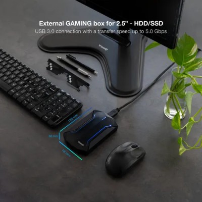 Caja Externa Gaming para Disco Duro de 2.5' TooQ TQE-2599RGB/