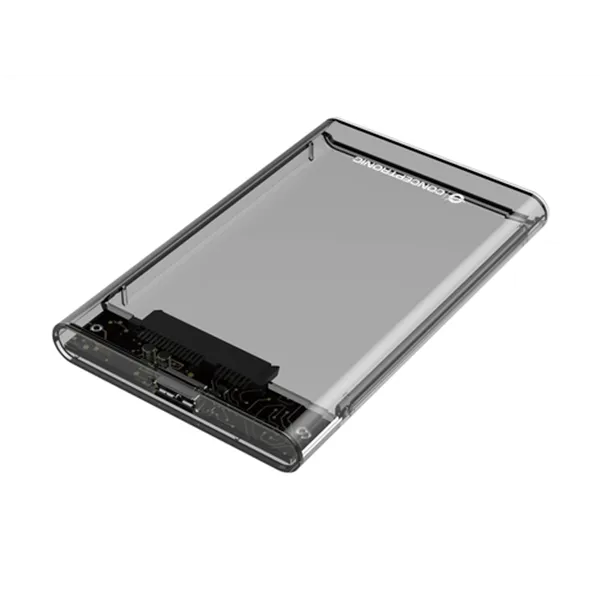 CAJA EXTERNA CONCEPTRONIC HD USB 3.0 SATA TRANSPARENTE SIN TORNILLOS DANTE03T