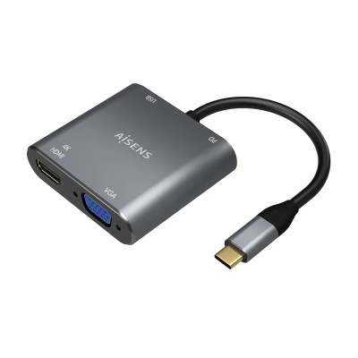 Conversor Aisens A109-0626/ HDMI Hembra - VGA Hembra - USB