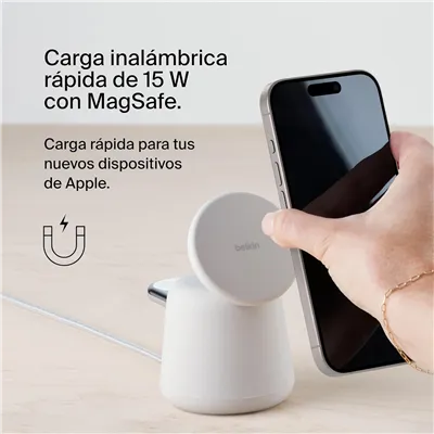 Belkin BoostCharge Pro Sand - Estación de carga inalámbrica 2