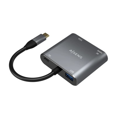 Conversor Aisens A109-0626/ HDMI Hembra - VGA Hembra - USB