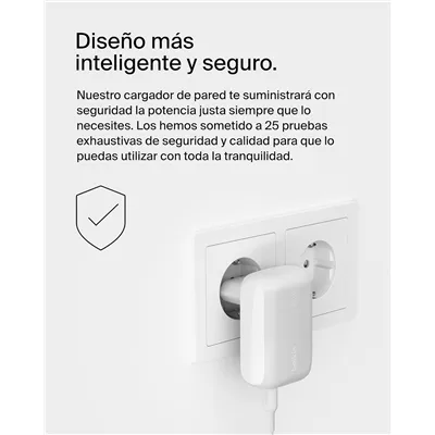 Belkin BoostCharge Cargador de Pared con Dos Puertos de 42 W