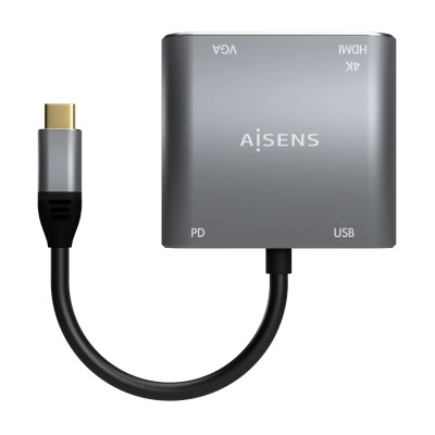 Conversor Aisens A109-0626/ HDMI Hembra - VGA Hembra - USB