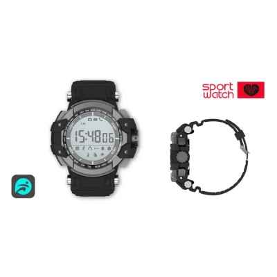 Billow Sport Watch XS15BK Negro, Anti-shock IP68, Bluetooth