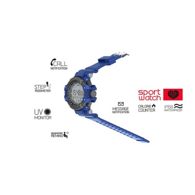 Billow Sport Watch XS15BL Azul, Anti-shock IP68, Bluetooth