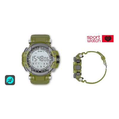 Billow Sport Watch XS15GR Verde, Anti-shock IP68, Bluetooth