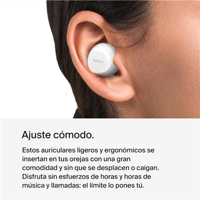 Belkin auriculares True Wireless SoundForm Bolt Blancos