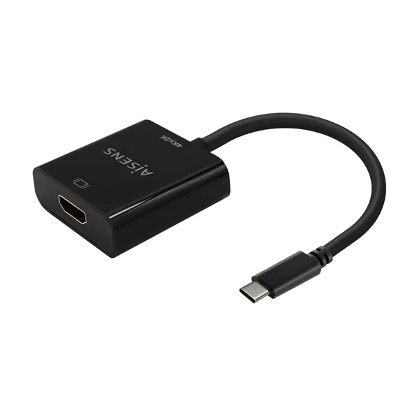 Conversor HDMI 4K 30Hz Aisens A109-0684/ HDMI Hembra - USB Tipo-C Macho/ 15cm/ Negro