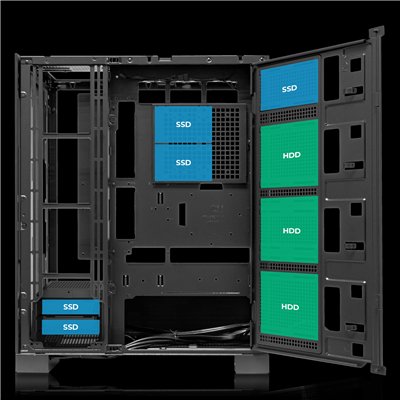 Abysm AI PRO 100 Workstation Caja E-ATX USB/Panelado metálico