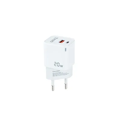 Cargador de Pared TooQ TQWC-QCPD20WT/ 1xUSB-Tipo C/ 1x USB/