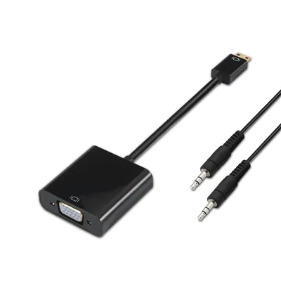 Conversor Aisens A122-0127/ Mini HDMI Macho - SVGA Hembra/ Jack