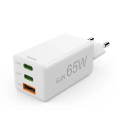 Cargador De Pared Hama Mini 2xusb-c 1xusb-a Gan 65w Quick