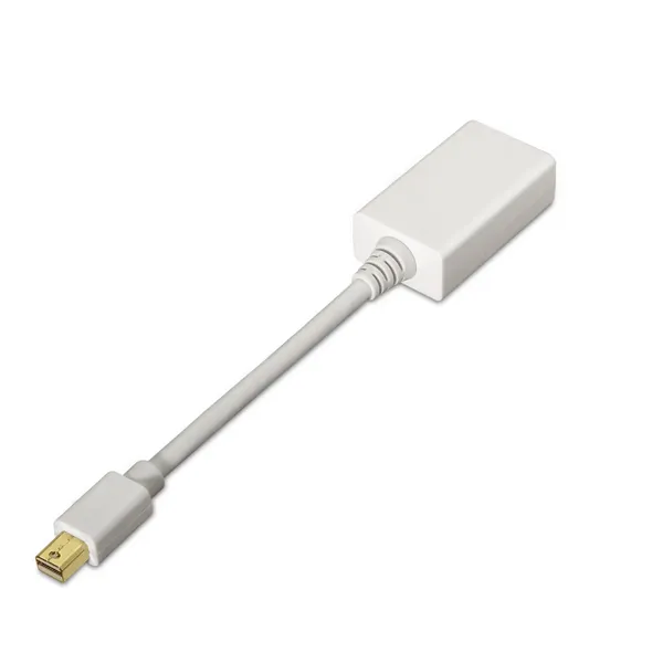 Cable Conversor Aisens A125-0138/ Mini DisplayPort Macho - HDMI Hembra/ 15cm/ Blanco