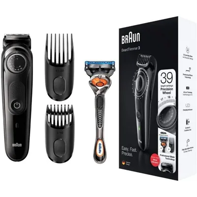 Cortabarbas Braun Beardtrimmer Series 3000 BT3242/ con Batería/