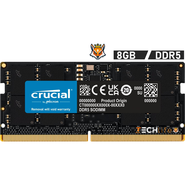 Crucial 8GB DDR5 5600MHz CL46 1.1v - Memoria SODIMM