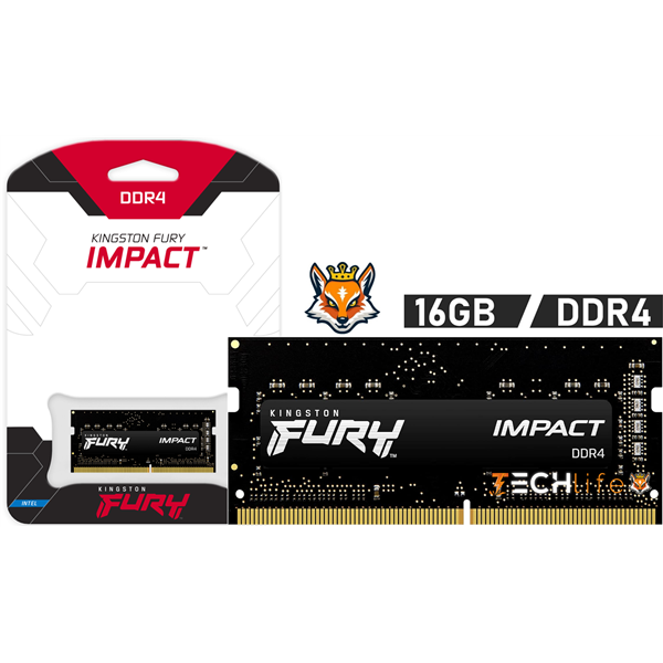 Kingston FURY Impact 16GB DDR4 3200MHz 1.2v CL20 - Memoria SODIMM