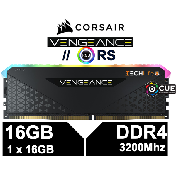 Corsair Vengeance RGB RS 16GB DDR4 3200MHz XMP CL16 1.35v