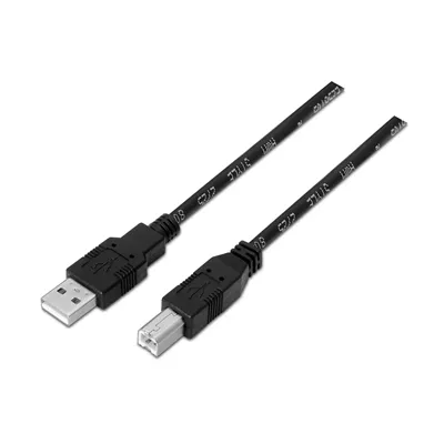 Cable USB 2.0 Impresora Aisens A101-0005/ USB Tipo-B Macho -