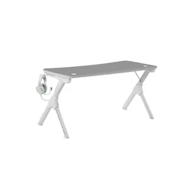 Mesa Mars Gaming Mgd Xl White Chasis De Acero Tablero 160x60cm