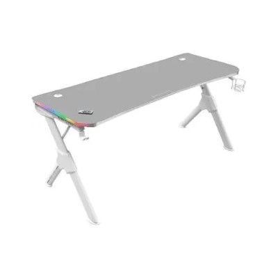 Mesa Mars Gaming Mgd Rgb 140 White Chasis De Acero Tablero