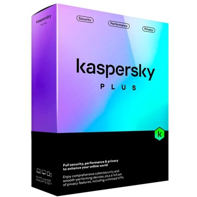 Kaspersky Plus Internet Security 2024 | 3 Dispositivos | 1 año