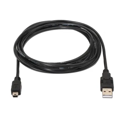 Cable USB 2.0 Aisens A101-0024/ USB Macho - USB Mini Macho/