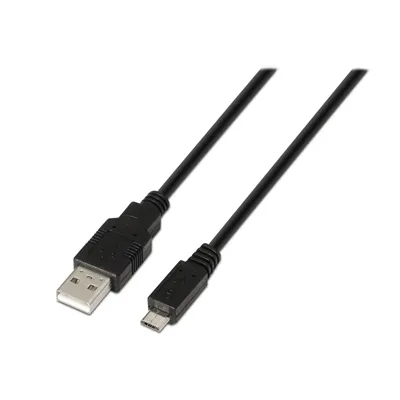 Cable USB 2.0 Aisens A101-0028/ USB Macho - MicroUSB Macho/