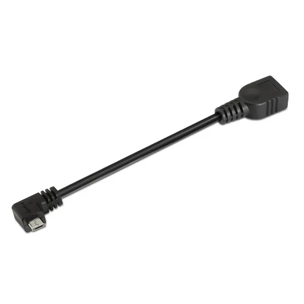 Cable USB 2.0 Aisens A101-0032/ MicroUSB Macho - USB Hembra/ Hasta 2.5W/ 60Mbps/ 15cm/ Negro