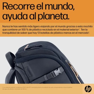 Mochila HP 6B8U4AA Travel para Portátiles hasta 15.6'/ Gris