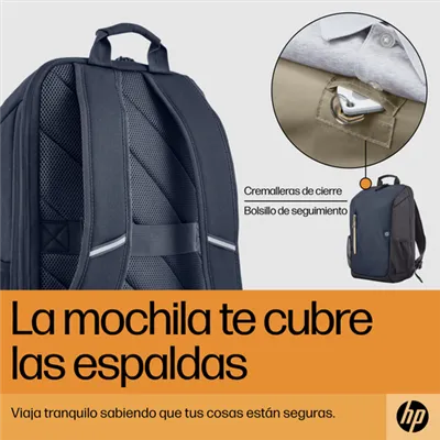 Mochila HP Travel 6B8U7AA para Portátiles hasta 15.6'/ Azul