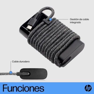 Cargador de Portátil HP AC Adapter USB-C/ 65W/ Automático/