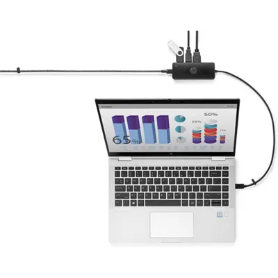 Docking USB Tipo-C HP G2 7PJ38AA/ 2xUSB/ 1xHDMI/ 1xVGA/ 1xUSB