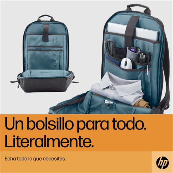 Mochila HP Travel para Portátiles hasta 15.6'/ Gris