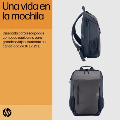 Mochila HP Travel para Portátiles hasta 15.6'/ Gris