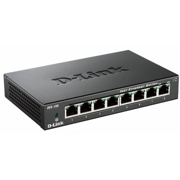 Switch D-Link DES-108 8 Puertos/ RJ-45 10/100