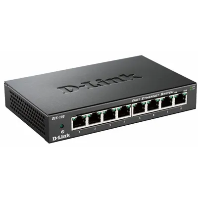 Switch D-Link DES-108 8 Puertos/ RJ-45 10/100