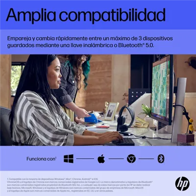 Ratón Inalámbrico HP 715 Multi/ Batería Recargable/ Hasta 1200