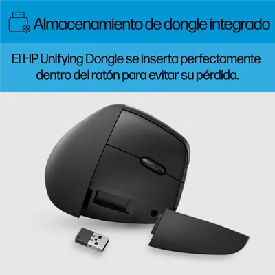 Ratón Ergonómico Inalámbrico por Bluetooth/ 2.4GHz HP 925/